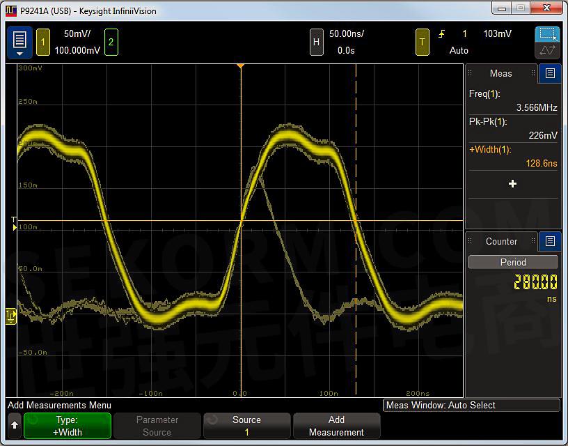 p924xa usb示波器高达100万个波形/秒捕获速率很发现罕见的异常