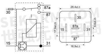 【产品】用于符合euro 4/euro 5或以上adr汽车的12v/24v延时继电器