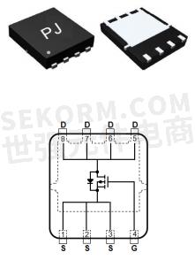 【产品】采用dfn3333-8l封装的p沟道增强型mosfetpjq4407p,符合iec