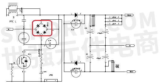 【应用】800v/8a的整流桥gbu8j满足1kva ups的低损耗小型化设计,正向