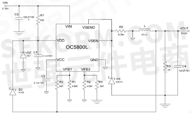 oc5800l典型应用电路