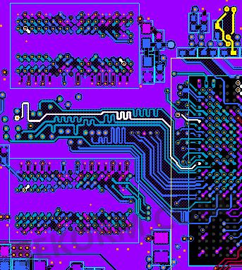 四片DDR3的T型拓扑布线