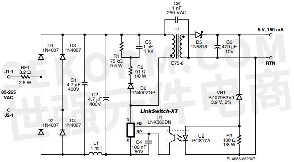 lnk625d1应用电路图图片