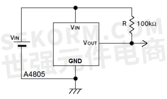 a4805電壓檢測芯片的典型應用電路圖