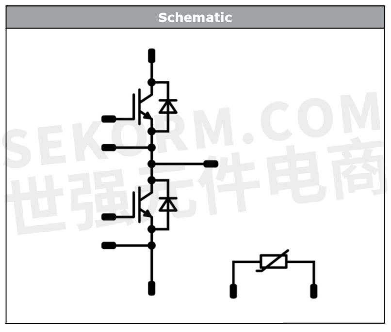 【產品】1200v/300a 半橋igbt功率模塊80-m2122pa300m7-k700f70