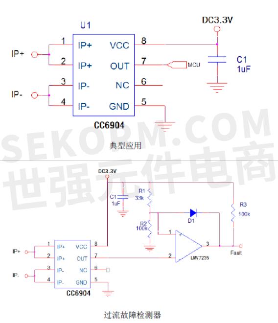 【选型】霍尔电流传感器cc6902,cc6904可完美替换allegro的acs712