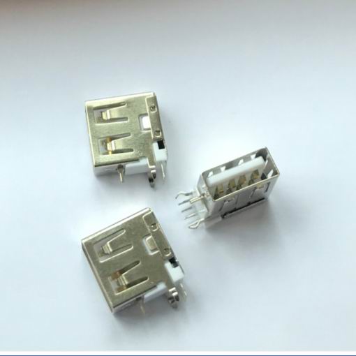 AF13.65侧插短体外弯内直无边铜壳PBT白胶