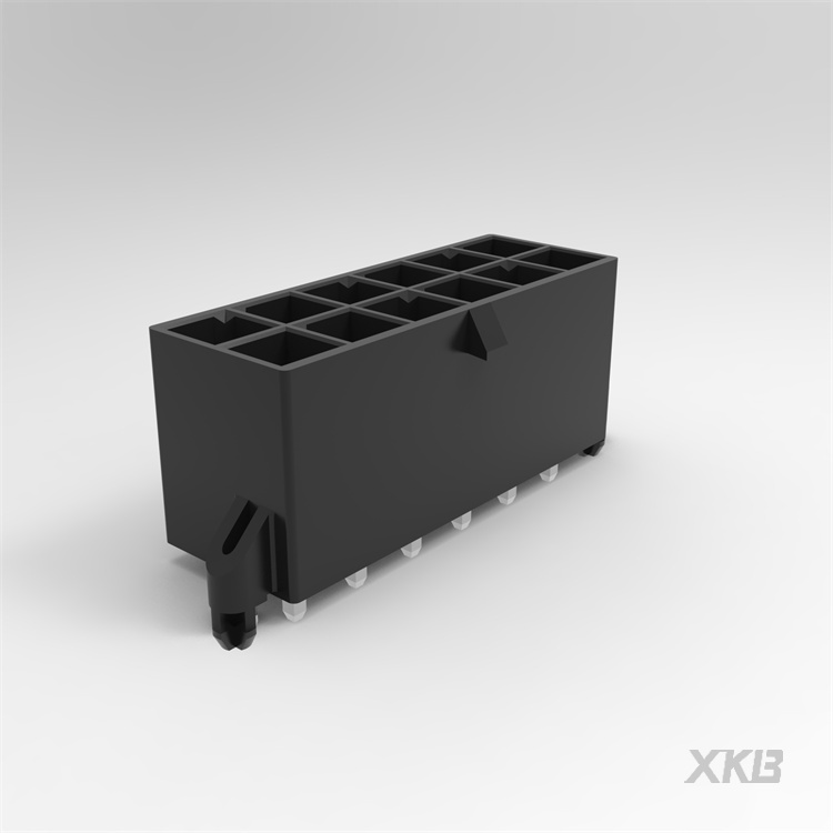 5.7mm 线对板连接器(MX 5.7),针座,双排,180度,高导铜雾锡,LCP料,2x06P