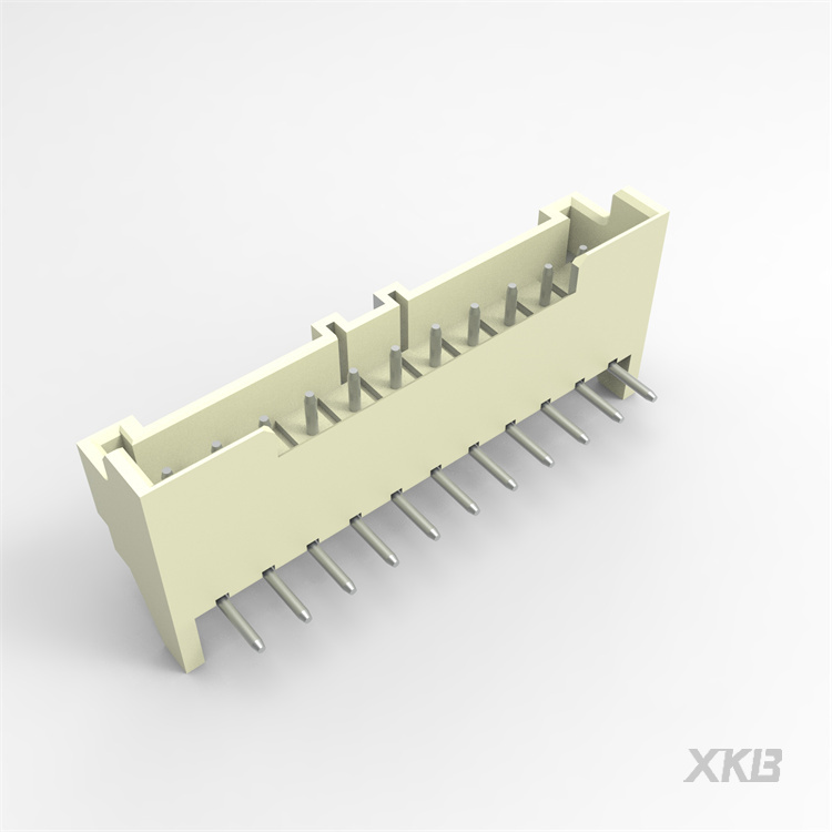 2.50mm 线对板连接器(JST XA)针座,90度带定位,11P