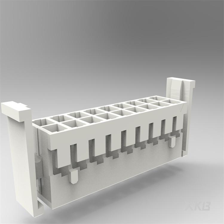 2.00mm 线对板连接器(JST PHD)HSG,两边带扣,2x09P