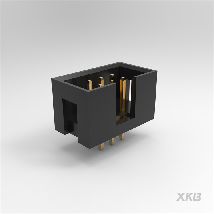 2.54mm 线对板连接器(MX 70058)针座,双排,180度,6T料,无凸,2x03P