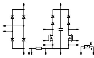 FlowPFC0的原理图，在这基准平台中只用1相BOOST