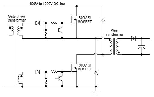 双管反激电源拓扑
