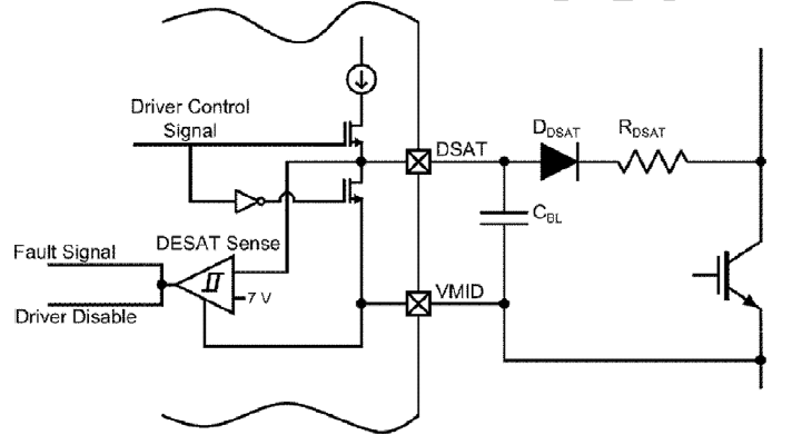 Si8286隔离驱动Vce DESAT检测保护电路