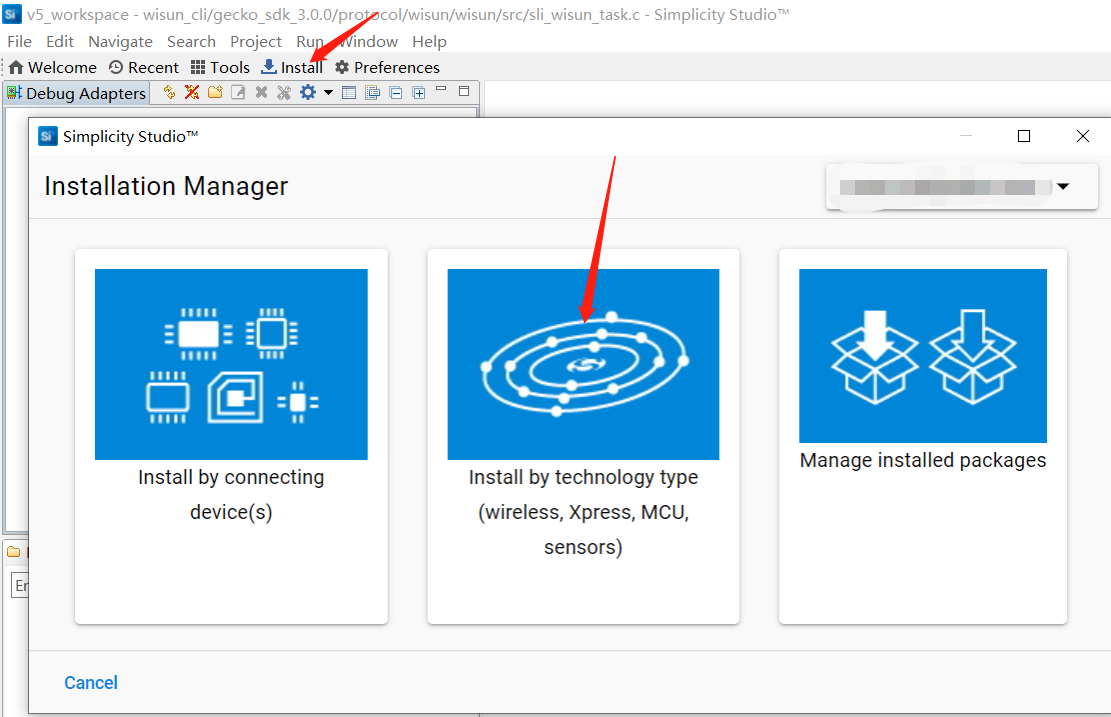 Simplicity Studio 5 软件安装Flex SDK - 3.0.0.2后，Prefer